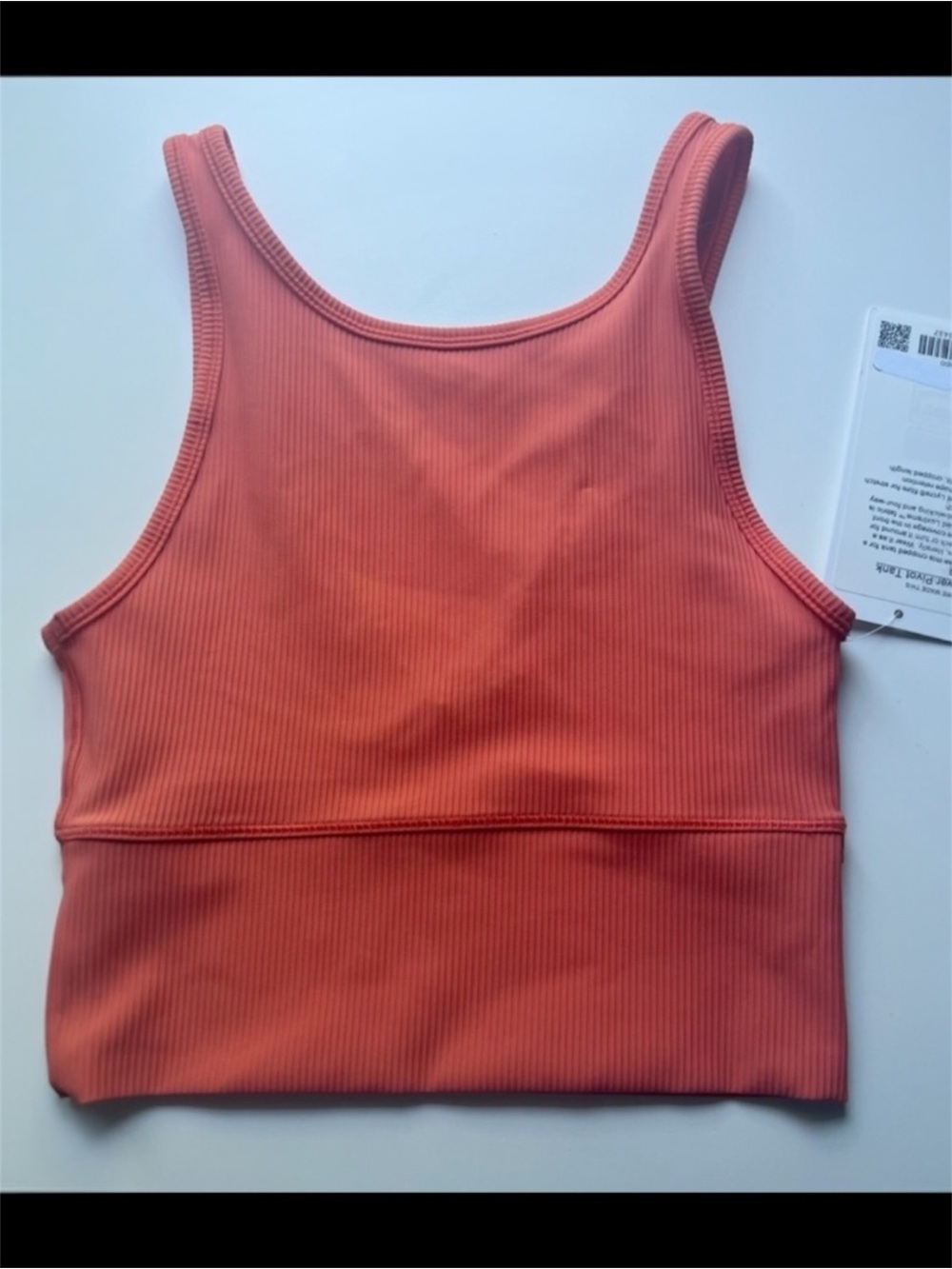 NWT Lululemon Power Pivot Tank Warm Coral Size 4